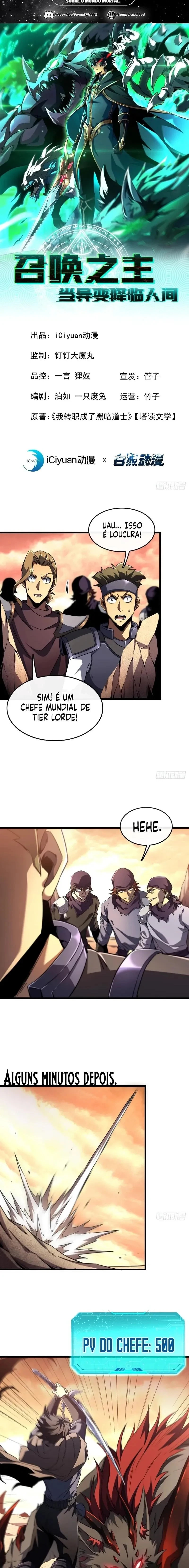 0 Deus da Invocação! Quando a Mutação Descende Sobre o Mundo Mortal capítulo 4 página 1