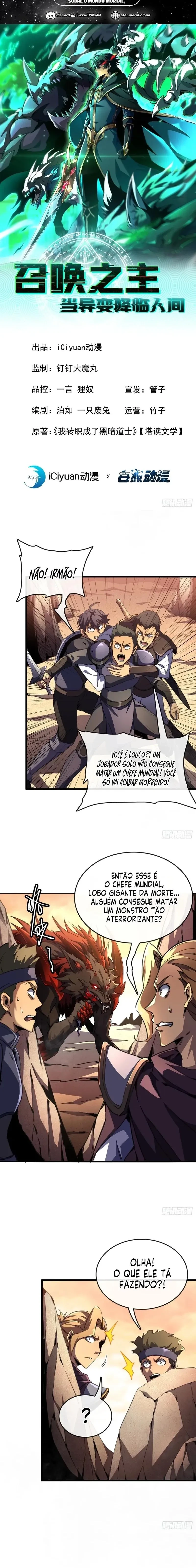 0 Deus da Invocação! Quando a Mutação Descende Sobre o Mundo Mortal capítulo 3 página 1