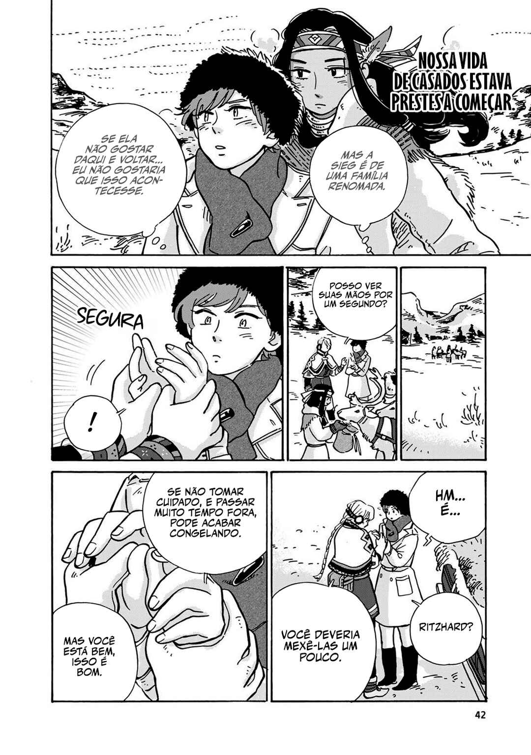 Hokuo Kizoku to Moukinzuma no Yukiguni Karigurashi capítulo 3 página 9