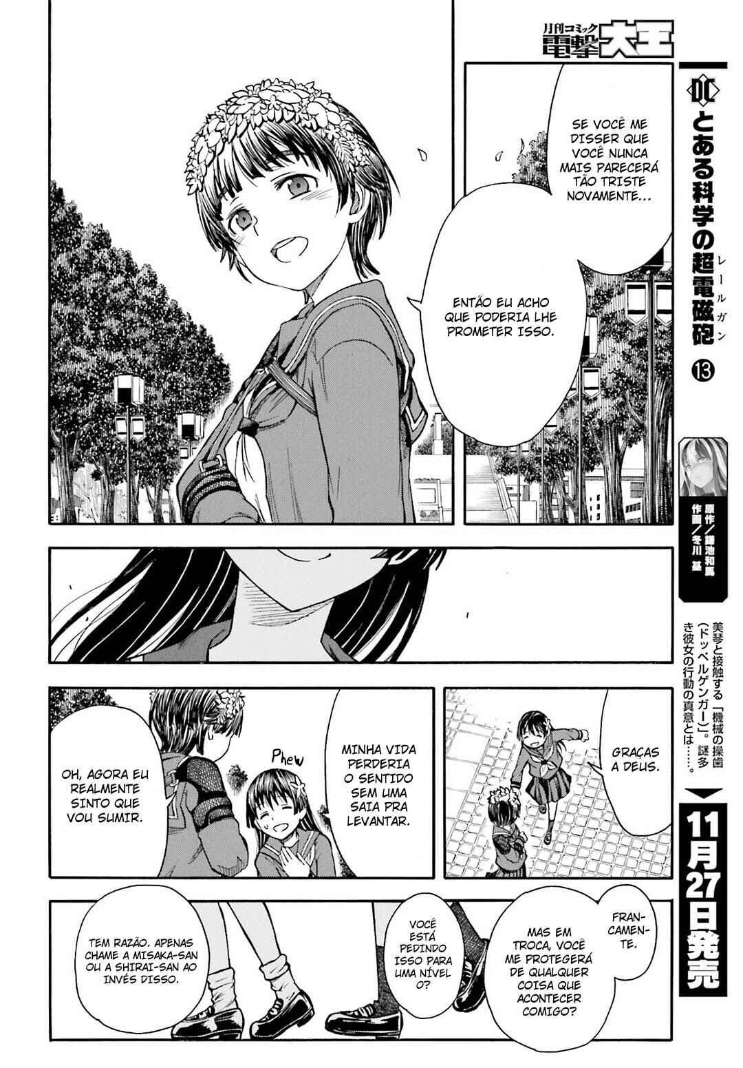 Toaru Majutsu no Index Gaiden: Toaru Kagaku no Railgun capítulo 97.5 página 14