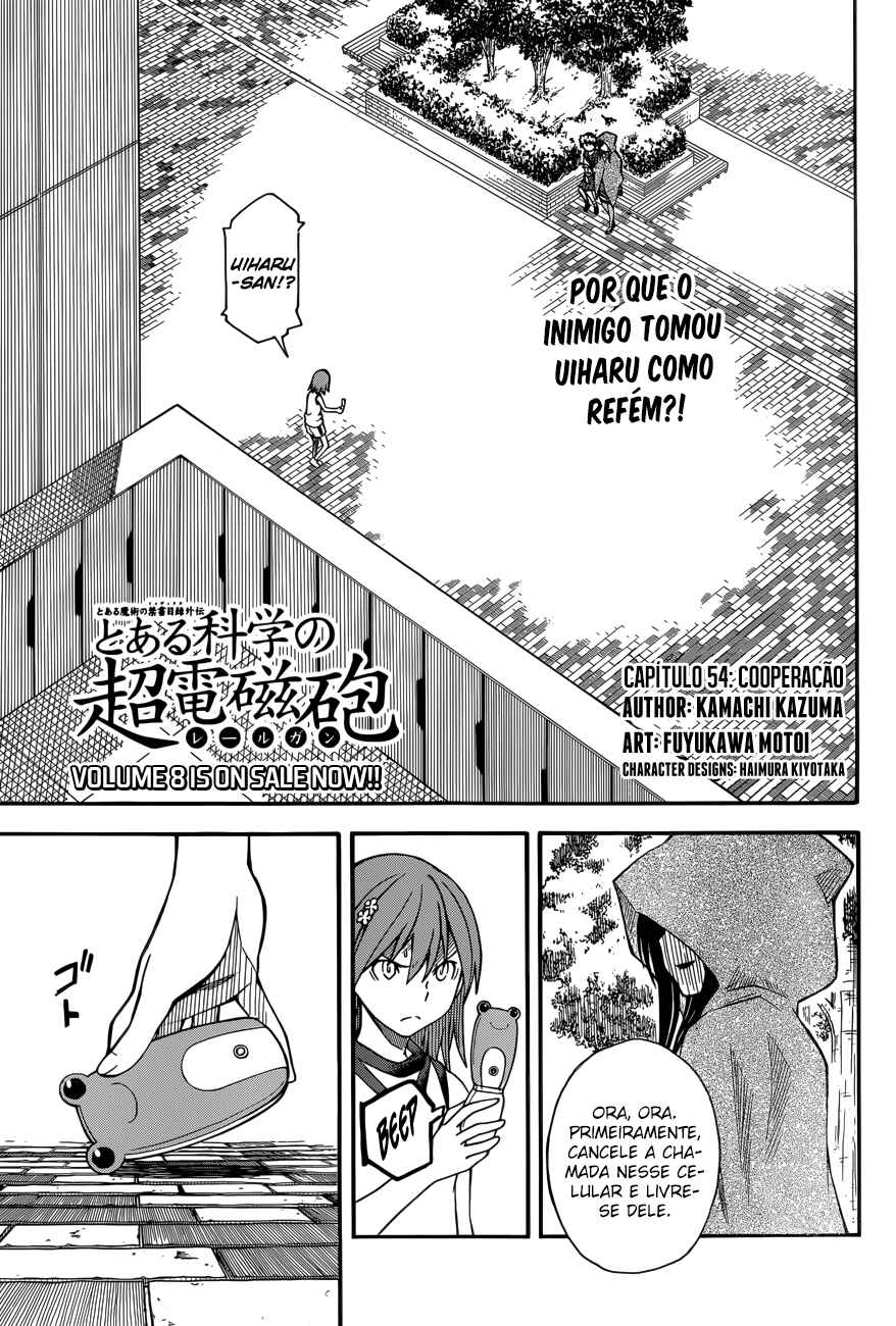 Toaru Majutsu no Index Gaiden: Toaru Kagaku no Railgun capítulo 54 página 1