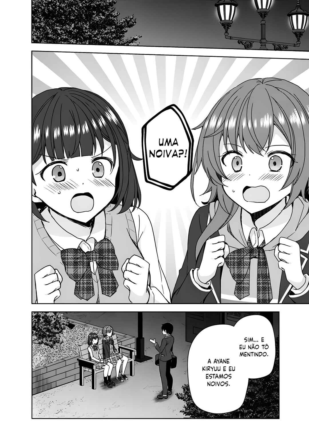 Iinazuke ga Dekita to Omottara, Sono Iinazuke ga Gakkou de Yuumei na “Akuyaku Reijou” Dattan dakedo, Dou Sureba Ii? capítulo 4 página 7