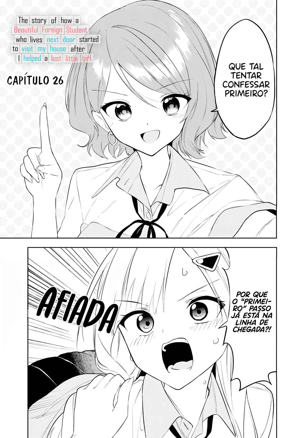 Maigo ni Natteita Youjo wo Tasuketara, Otonari ni Sumu Bishoujo Ryuugakusei ga Ie ni Asobi ni Kuru you ni Natta Ken ni Tsuite capítulo 26 página 2