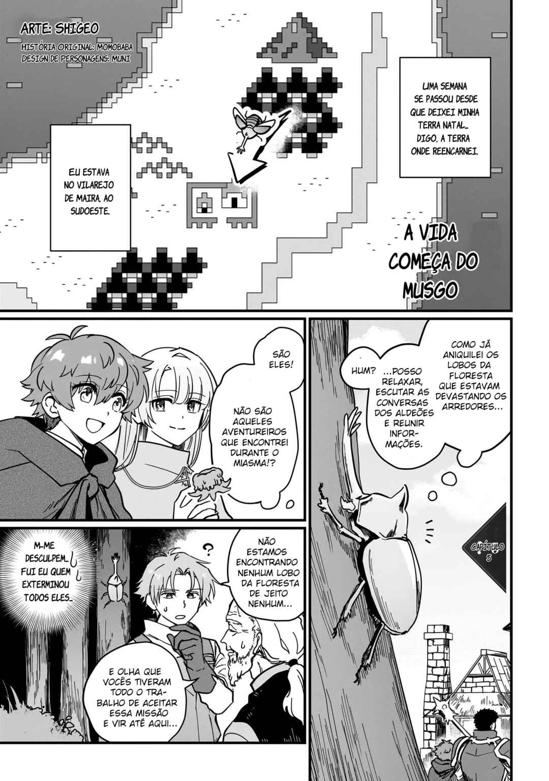 Koke kara Hajimaru Isekai Life capítulo 5.1 página 1