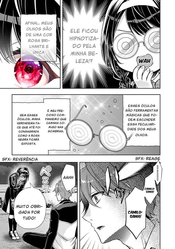Dantoudai ni Kieta Densetsu no Akujo, Nidome no Jinsei de wa Gariben Jimi Megane ni Natte Heion wo Nozomu capítulo 1.4 página 7
