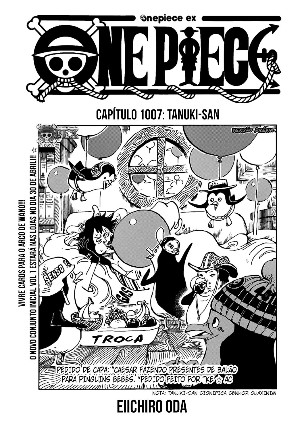 One Piece capítulo 1007 página 1