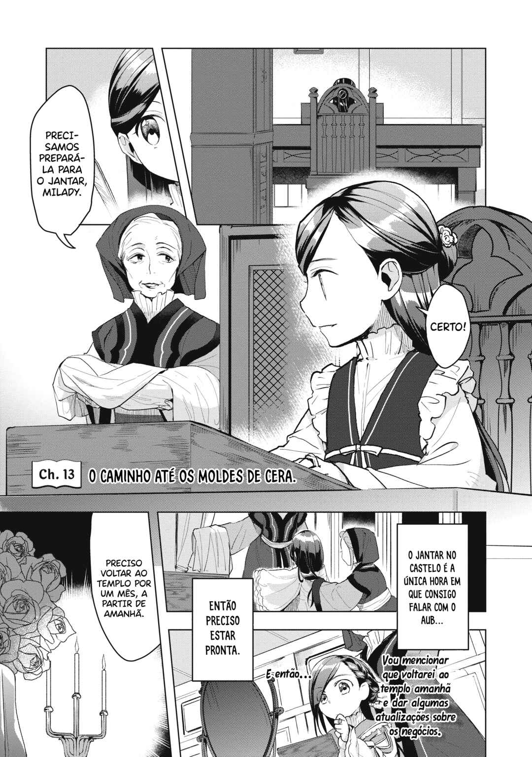 Honzuki no Gekokujou: Shisho ni Naru tame ni wa Shudan o Erandeiraremasen—Dai-3 Bu: Ryouchi ni Hon o Hirogeyou! capítulo 13 página 2