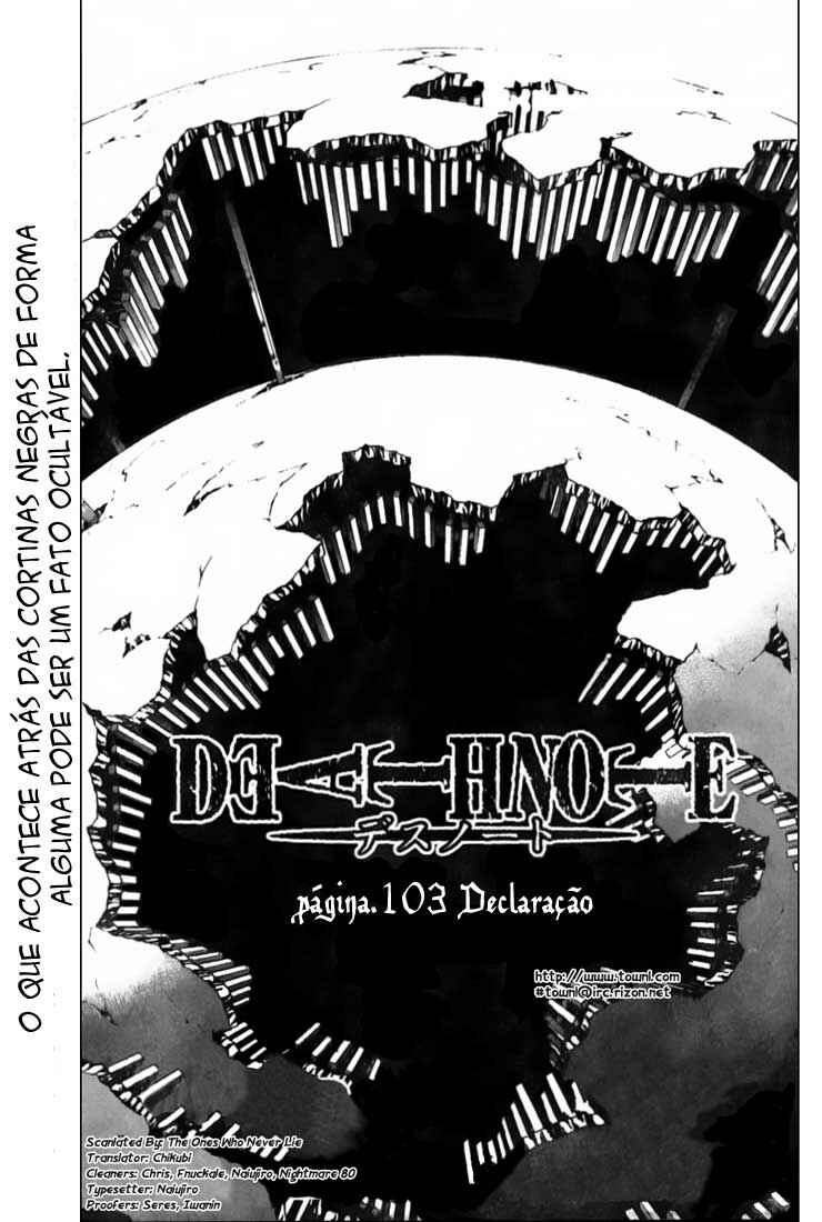 Death Note capítulo 103 página 1