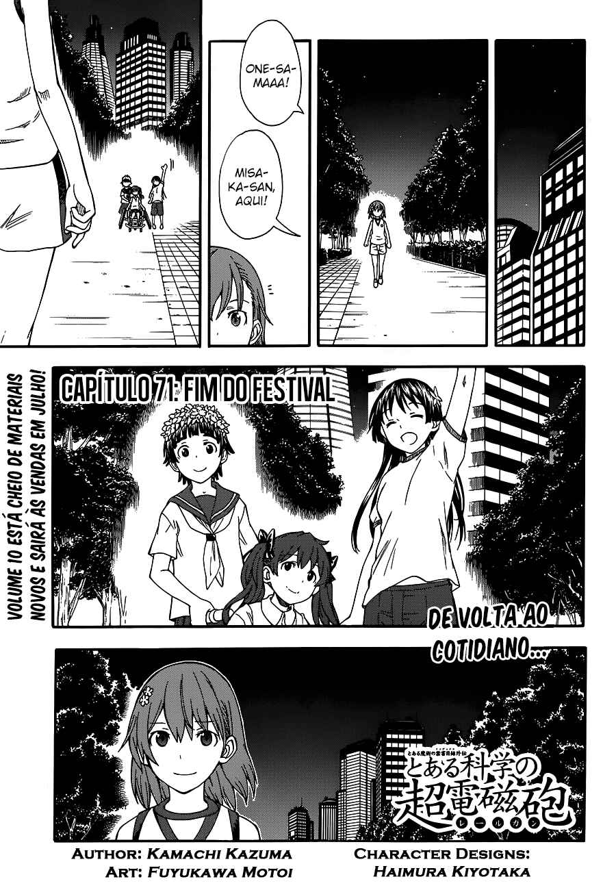 Toaru Majutsu no Index Gaiden: Toaru Kagaku no Railgun capítulo 71 página 1