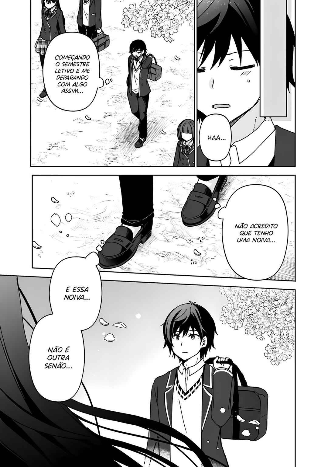 Iinazuke ga Dekita to Omottara, Sono Iinazuke ga Gakkou de Yuumei na “Akuyaku Reijou” Dattan dakedo, Dou Sureba Ii? capítulo 1 página 9
