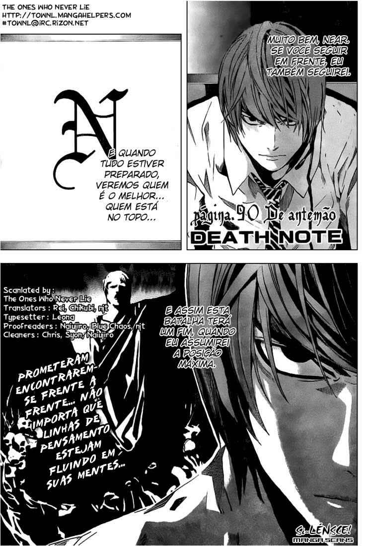 Death Note capítulo 90 página 1