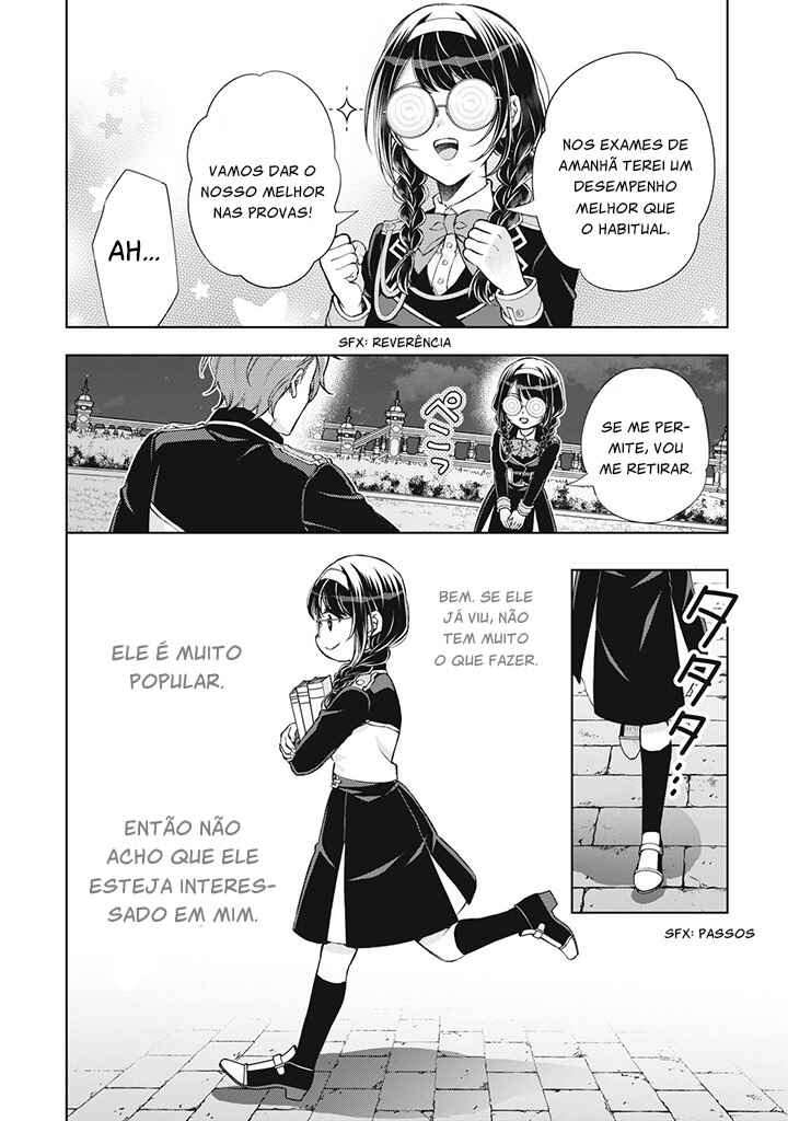 Dantoudai ni Kieta Densetsu no Akujo, Nidome no Jinsei de wa Gariben Jimi Megane ni Natte Heion wo Nozomu capítulo 1.4 página 8