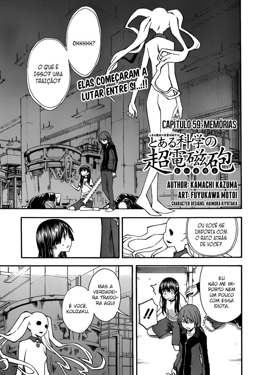 Toaru Majutsu no Index Gaiden: Toaru Kagaku no Railgun capítulo 59 página 2