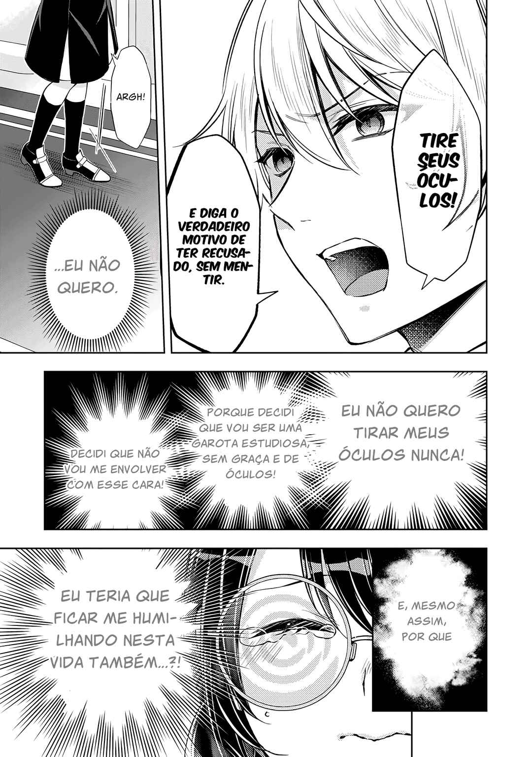 Dantoudai ni Kieta Densetsu no Akujo, Nidome no Jinsei de wa Gariben Jimi Megane ni Natte Heion wo Nozomu capítulo 1.5 página 6