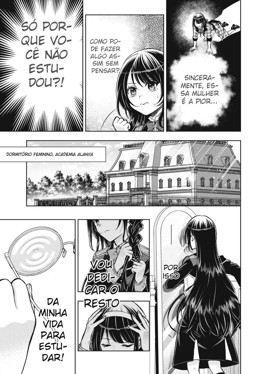 Dantoudai ni Kieta Densetsu no Akujo, Nidome no Jinsei de wa Gariben Jimi Megane ni Natte Heion wo Nozomu capítulo 1.1 página 8