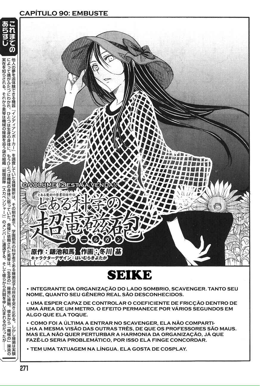 Toaru Majutsu no Index Gaiden: Toaru Kagaku no Railgun capítulo 90 página 3