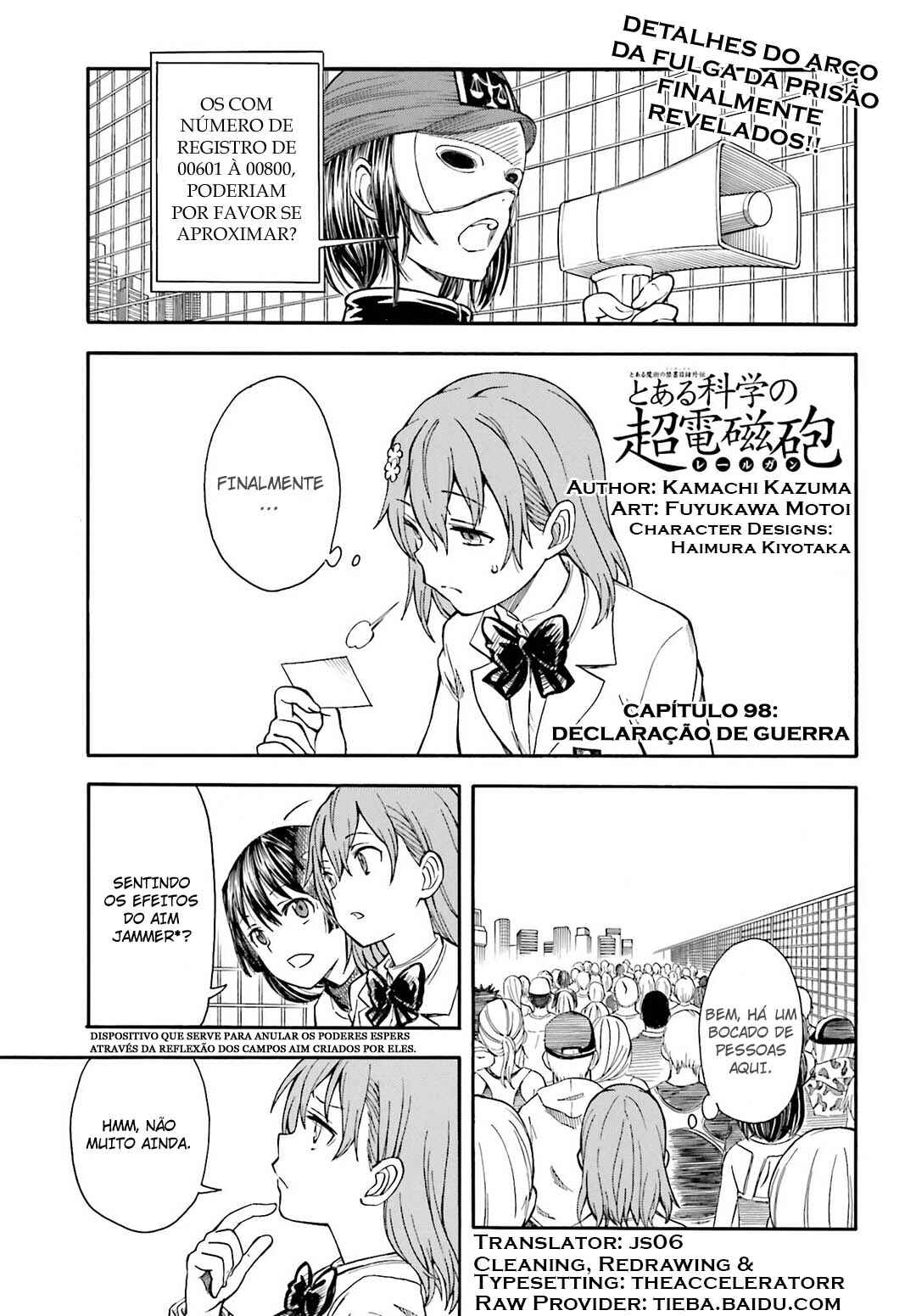 Toaru Majutsu no Index Gaiden: Toaru Kagaku no Railgun capítulo 98 página 1