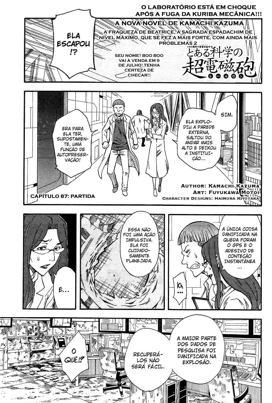 Toaru Majutsu no Index Gaiden: Toaru Kagaku no Railgun capítulo 87 página 1