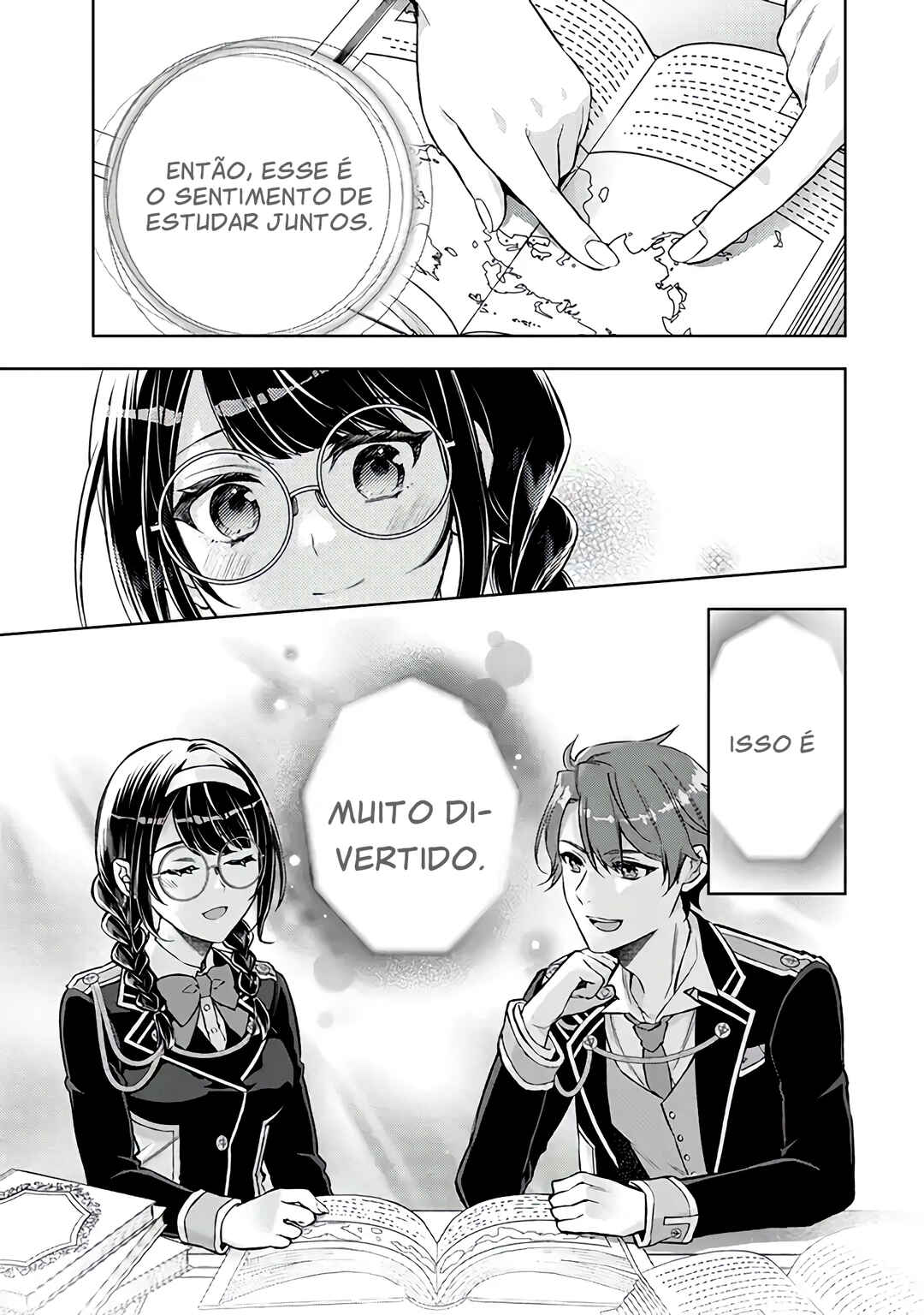 Dantoudai ni Kieta Densetsu no Akujo, Nidome no Jinsei de wa Gariben Jimi Megane ni Natte Heion wo Nozomu capítulo 1.3 página 6