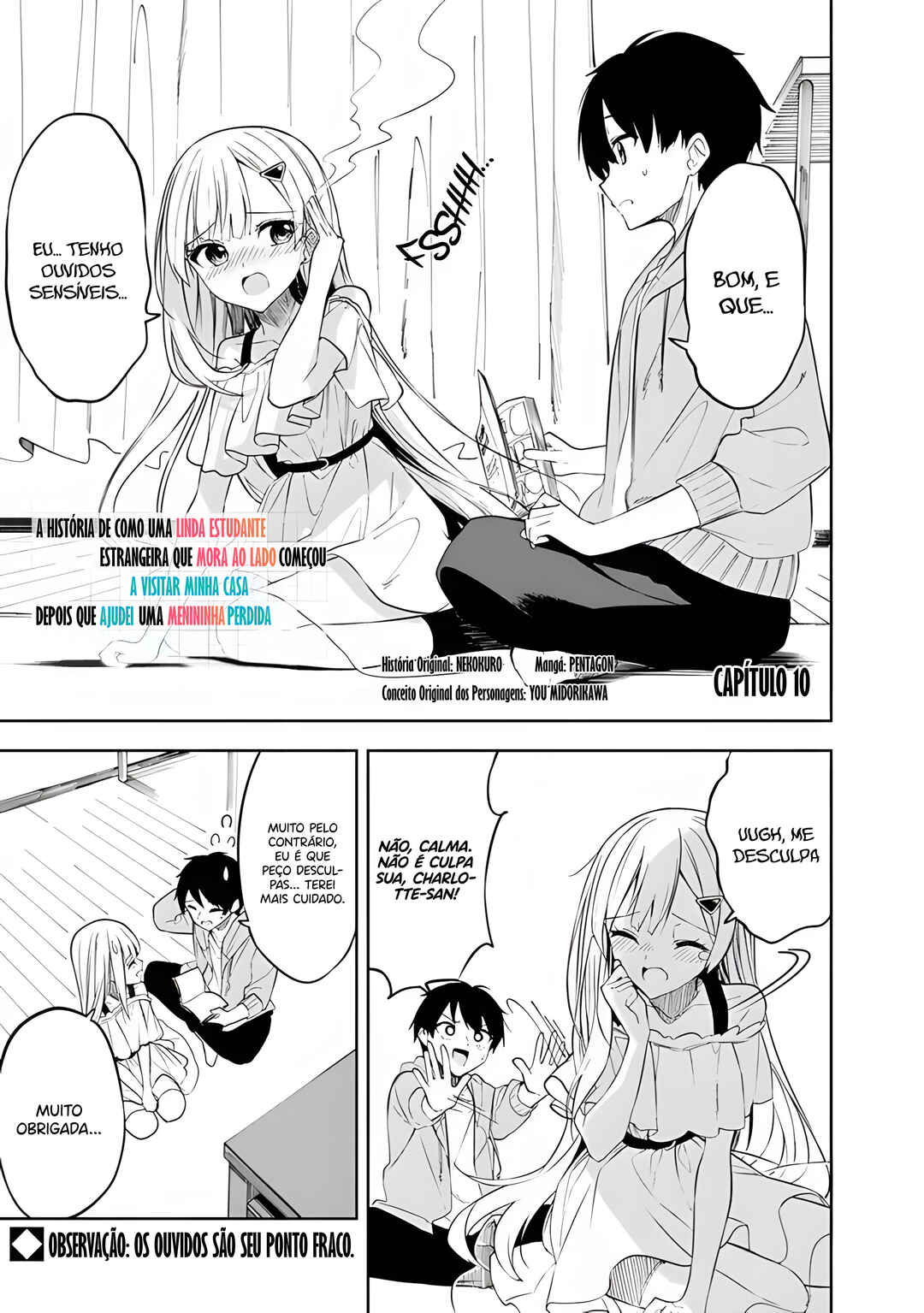 Maigo ni Natteita Youjo wo Tasuketara, Otonari ni Sumu Bishoujo Ryuugakusei ga Ie ni Asobi ni Kuru you ni Natta Ken ni Tsuite capítulo 10 página 2