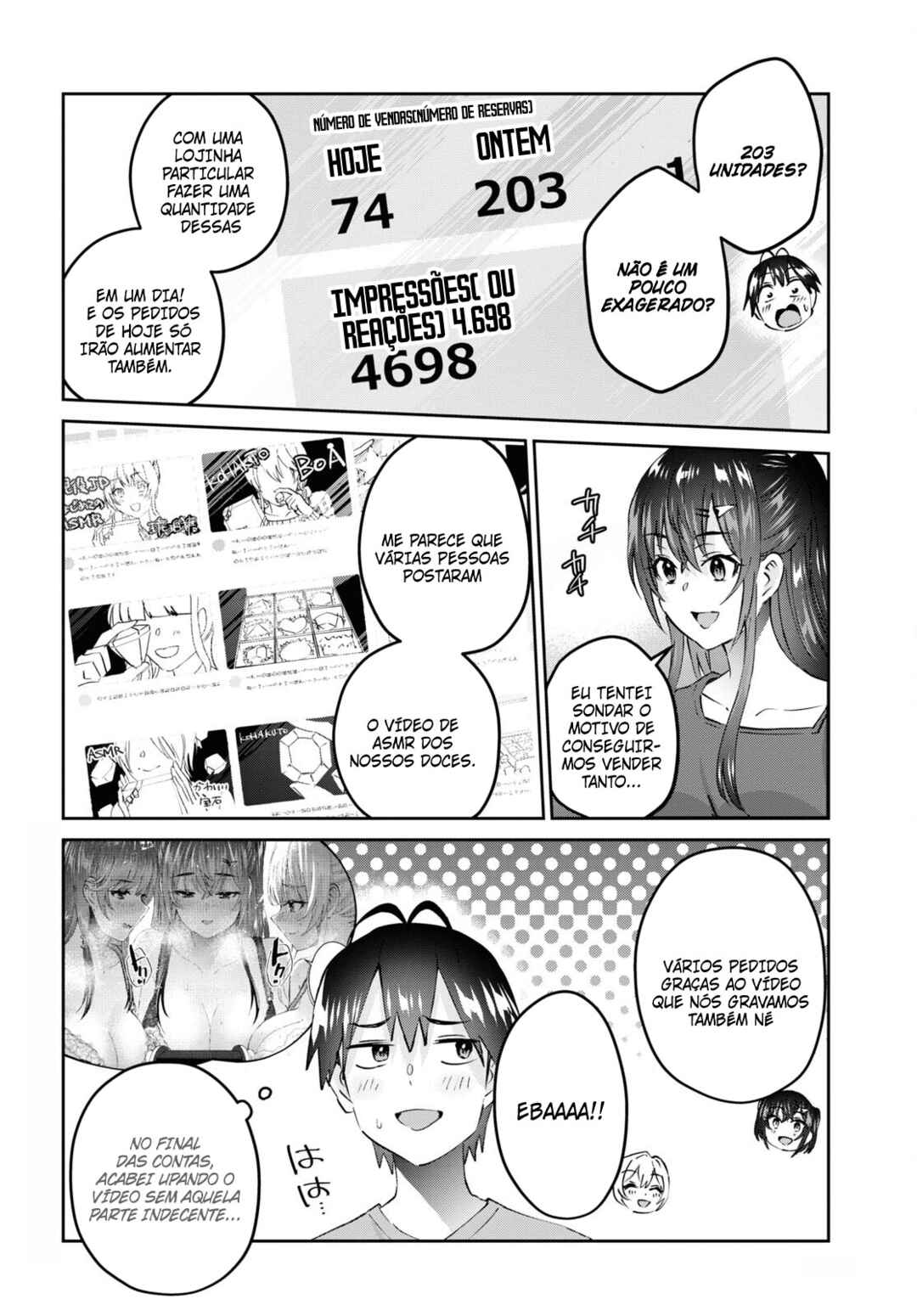 Hajimete no Gal capítulo 157 página 3