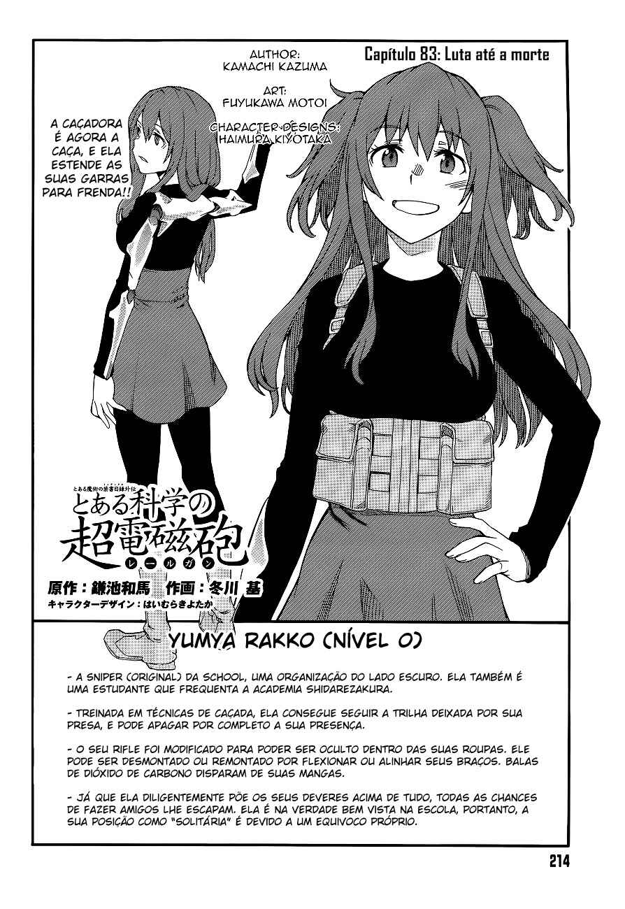 Toaru Majutsu no Index Gaiden: Toaru Kagaku no Railgun capítulo 83 página 4