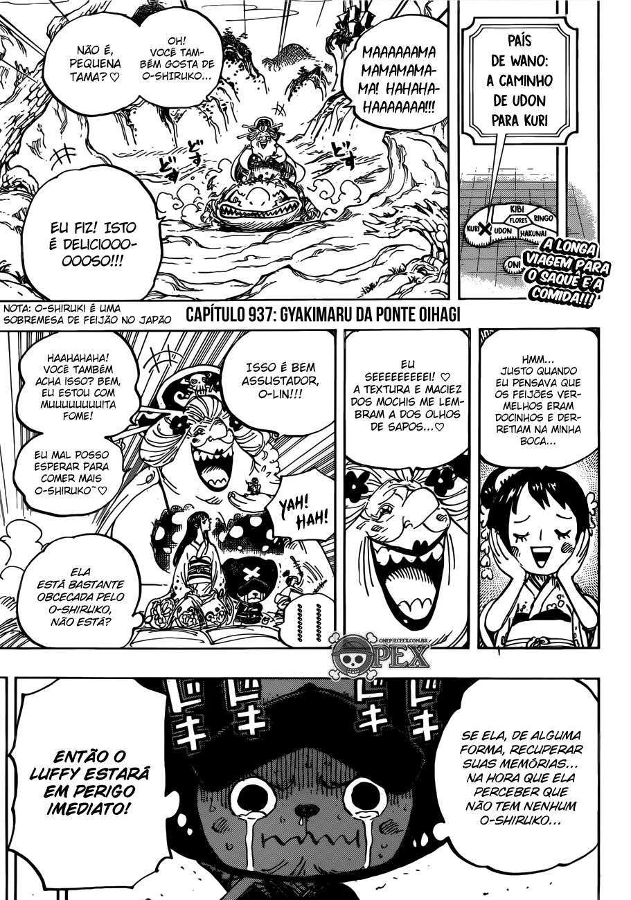 One Piece capítulo 937 página 3