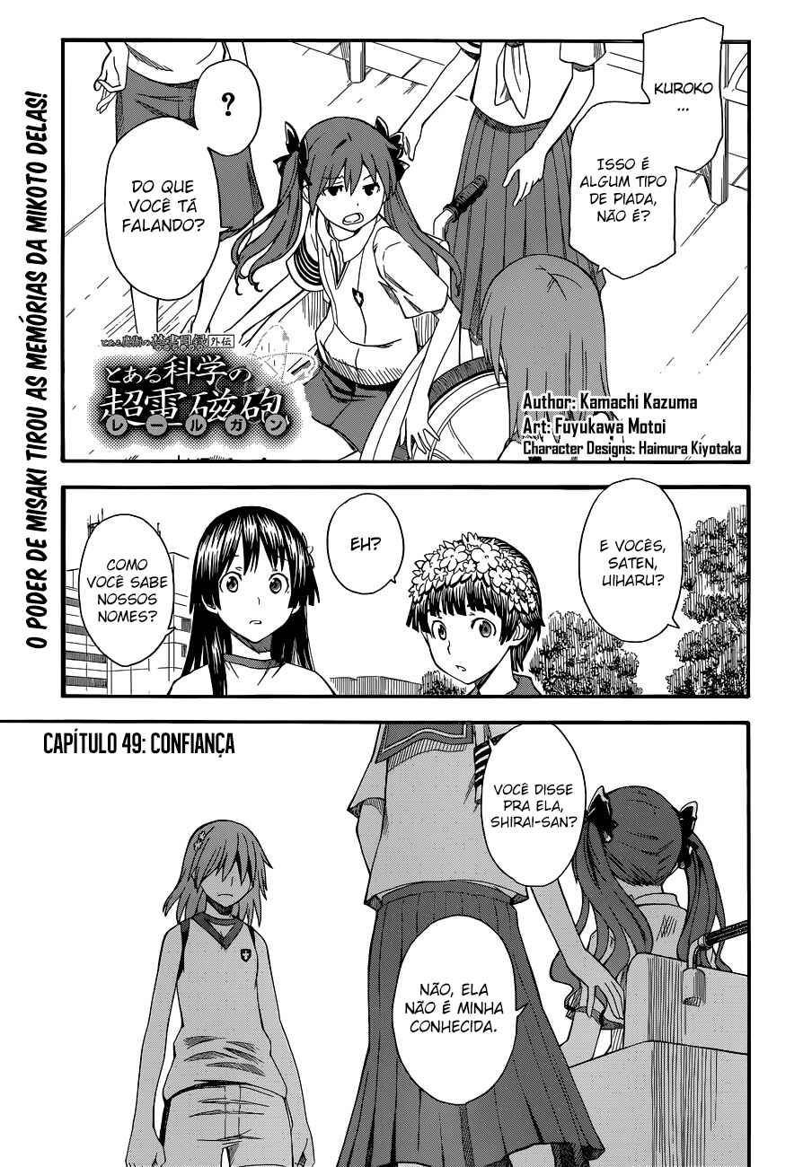 Toaru Majutsu no Index Gaiden: Toaru Kagaku no Railgun capítulo 49 página 1