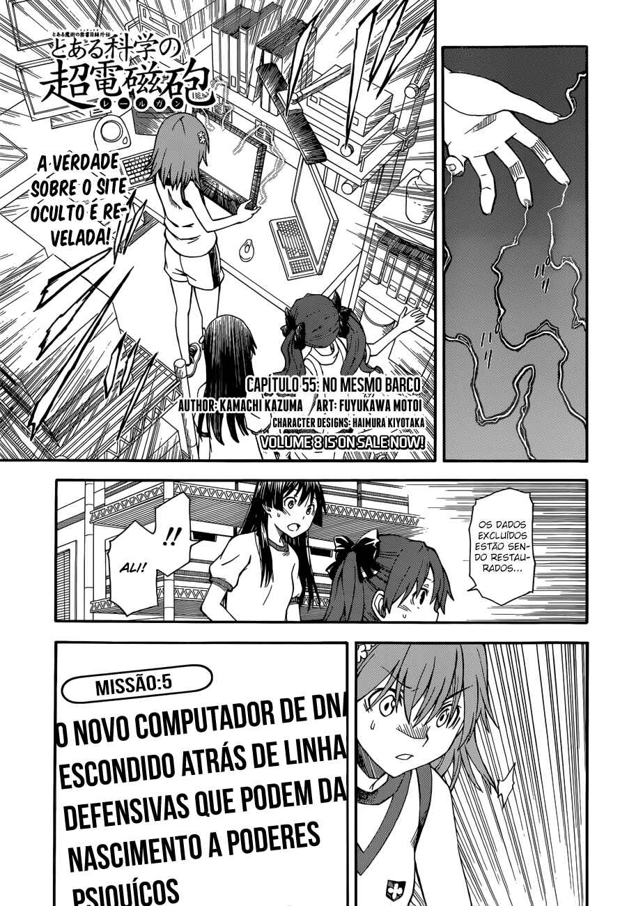 Toaru Majutsu no Index Gaiden: Toaru Kagaku no Railgun capítulo 55 página 1